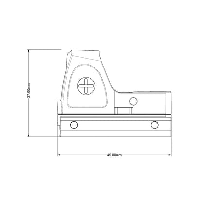 Mini Reflex Red Dot Sight Gel Blaster 8